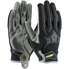 ‎120-4900/XL Mechanics Gloves - Maximum Safety Brickyard - Synthetic Leather Palm w/ TPR Reinforcements - Exact Industrial Supply