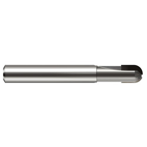 3/16″ Dia. × 3/16″ Shank × 1/4″ DOC × 2″ OAL, PCD Diamond, 2 Flute, Ballnose End Mill - Exact Industrial Supply