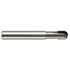 3/16″ Dia. × 3/16″ Shank × 1/4″ DOC × 2″ OAL, PCD Diamond, 2 Flute, Ballnose End Mill - Exact Industrial Supply