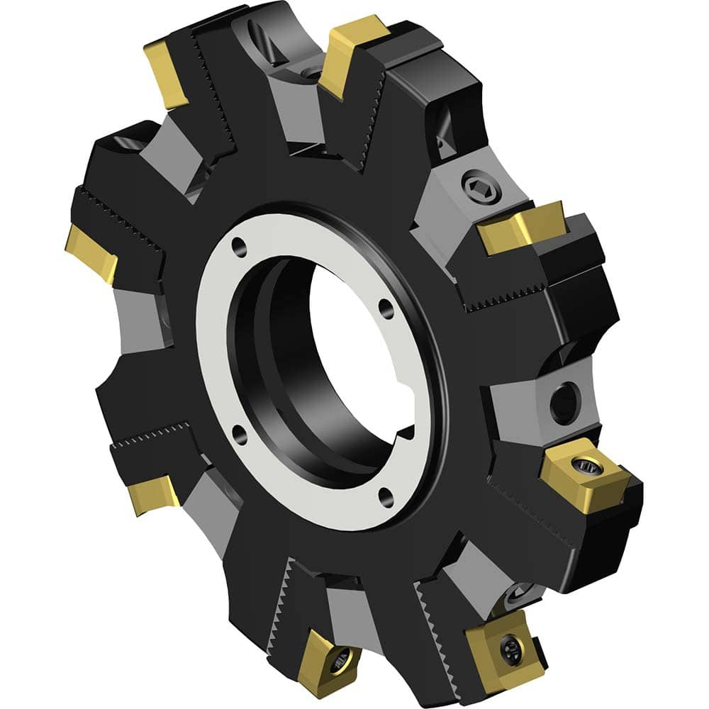 Sandvik Coromant - Indexable Slotting Cutters; Connection Type: Arbor Hole ; Maximum Depth of Cut (Decimal Inch): 0.2990 ; Cutter Diameter (mm): 101.00 ; Hole Diameter (Inch): 1.25 ; Number of Teeth: 8 ; Toolholder Style: R331.52 - Exact Industrial Supply