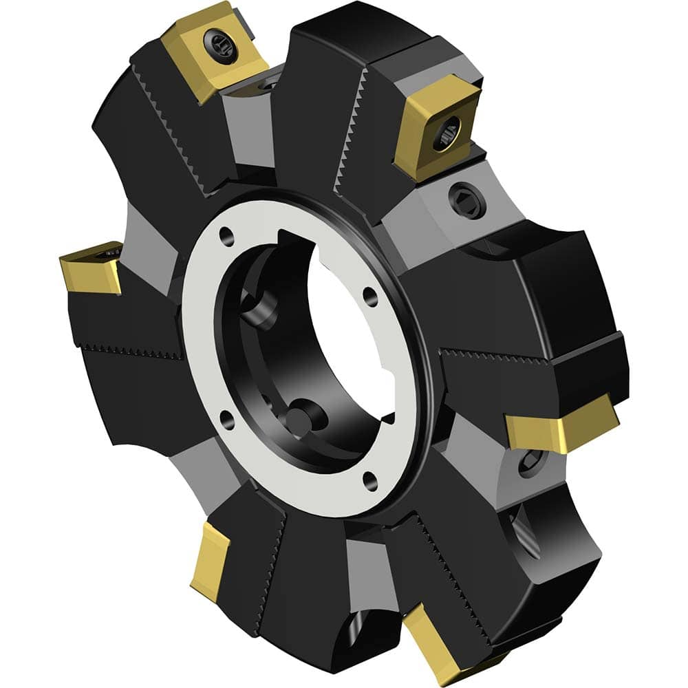 Sandvik Coromant - Indexable Slotting Cutters; Connection Type: Arbor Hole ; Maximum Depth of Cut (mm): 10.60 ; Cutter Diameter (mm): 100.00 ; Hole Diameter (mm): 32.0000 ; Number of Teeth: 6 ; Toolholder Style: L331.52 - Exact Industrial Supply