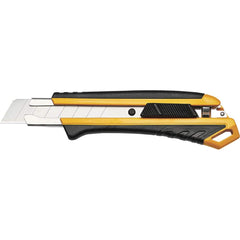 Komelon - Utility Knives, Snap Blades & Box Cutters; Type: Snap Off Knife ; Blade Type: Snap-Off ; Number of Blades Included: 1 ; Handle Material: ABS Plastic ; Color: Yellow ; Number of Points: 10 - Exact Industrial Supply