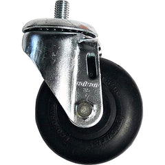 Linco - Standard Casters; Mount: Threaded Stem ; Style: Swivel ; Wheel Diameter: 3-1/2 (Inch); Wheel Width: 1-1/4 (Inch); Overall Height (Inch): 4-11/16 ; Load Capacity (Lb.): 250.000 - Exact Industrial Supply