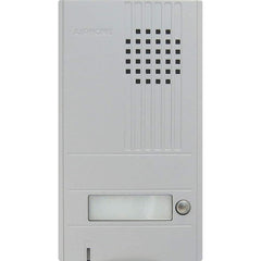 Aiphone - Intercoms & Call Boxes; Intercom Type: Audio Door Station ; Connection Type: Corded ; Number of Channels: 1 ; Number of Stations: 1 ; Height (Decimal Inch): 1.400000 ; Width (Decimal Inch): 4.7500 - Exact Industrial Supply