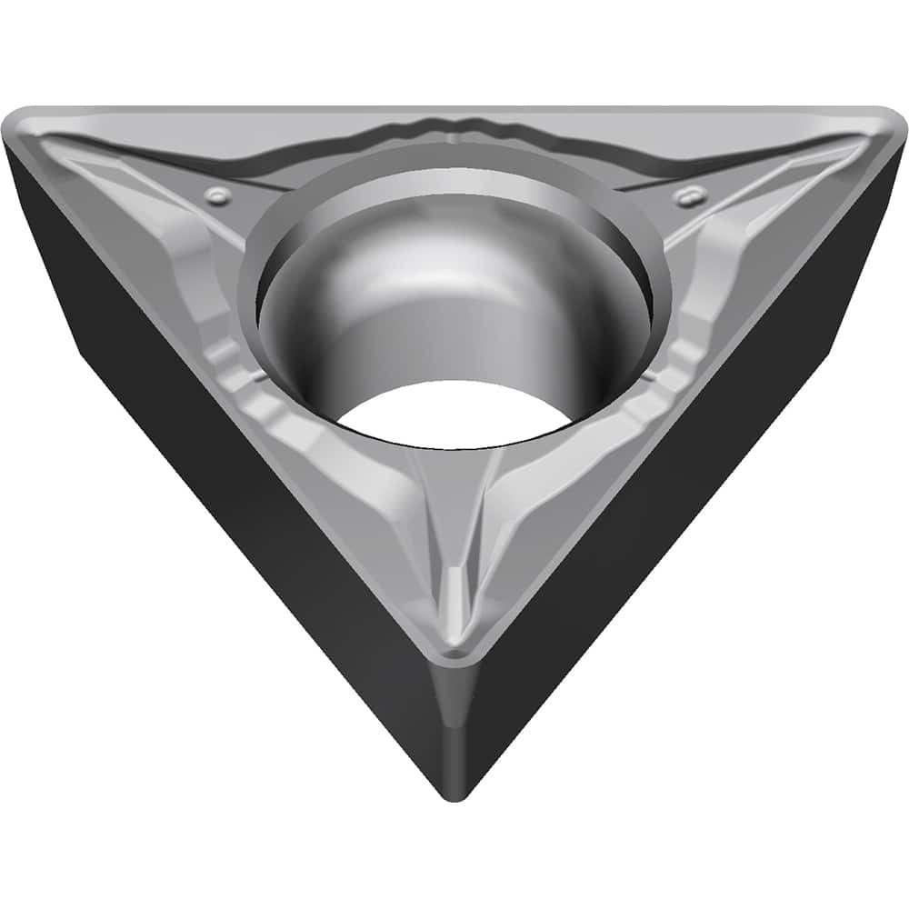 TPMT331EGU AC8035P Carbide Turning Insert Absotech Finish, 0.6496″ Long, 3/8″ Inscribed Circle, 0.0157″ Corner Radius, 0.1874″ Thick, 60° Included Angle, Series AC8000P