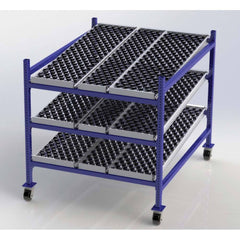 UNEX Manufacturing - Steel Shelving Type: Mobile Gravity Rack Starter or Add-On: Starter Unit - Caliber Tooling