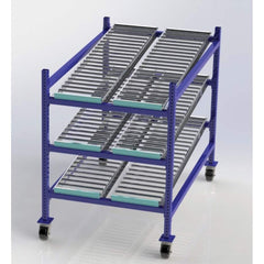 UNEX Manufacturing - Steel Shelving Type: Mobile Gravity Rack Starter or Add-On: Starter Unit - Caliber Tooling