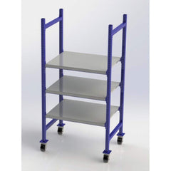 UNEX Manufacturing - Steel Shelving Type: Mobile Pick Tray Rack Starter or Add-On: Starter Unit - Caliber Tooling