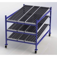 UNEX Manufacturing - Steel Shelving Type: Mobile Gravity Rack Starter or Add-On: Starter Unit - Caliber Tooling