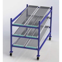 UNEX Manufacturing - Steel Shelving Type: Mobile Gravity Rack Starter or Add-On: Starter Unit - Caliber Tooling