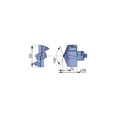 Replaceable Drill Tip:  DMC095 AH9130,  136 &deg N/A TiAlN Finish,  No