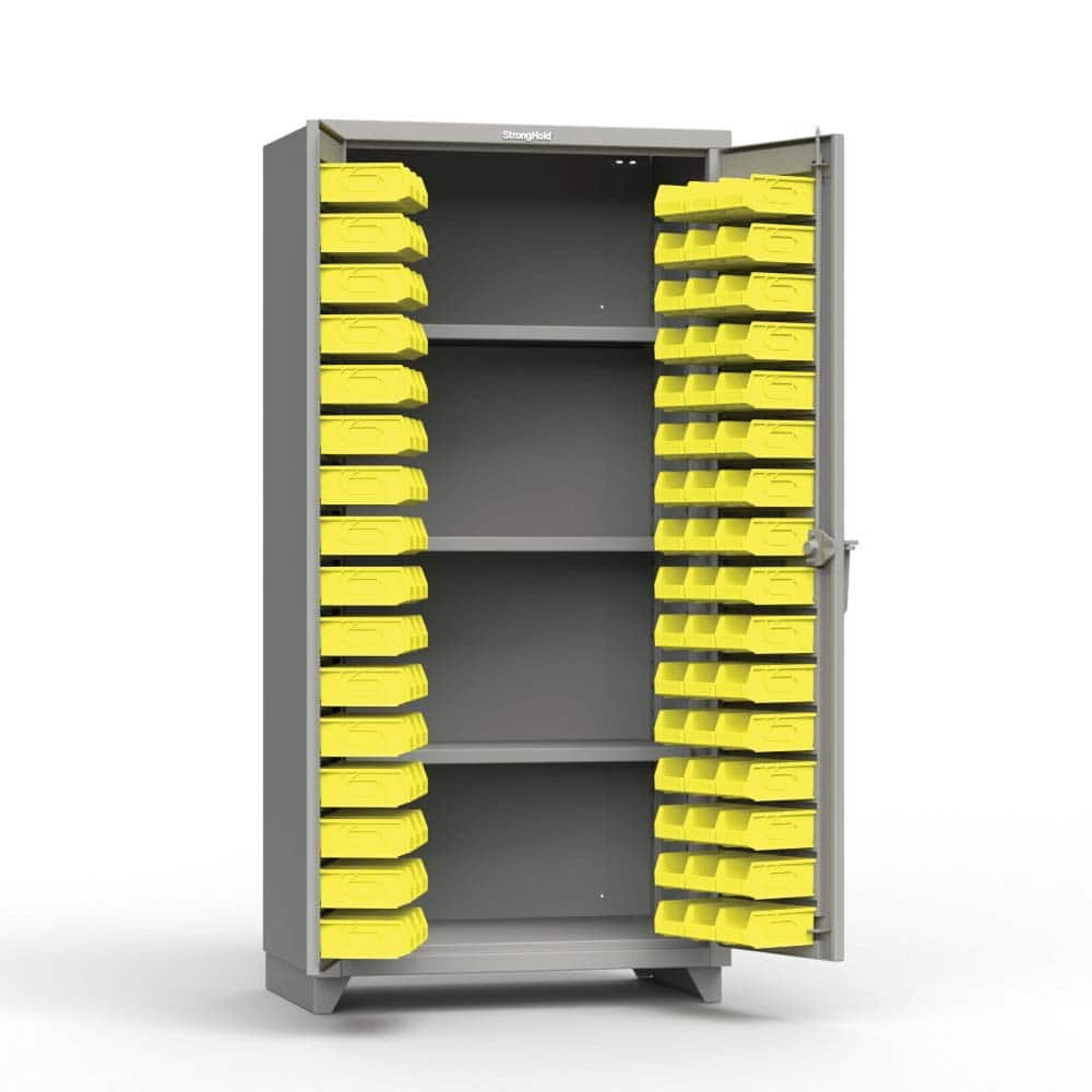 Strong Hold - Small Parts Cabinets Type: Bin Width (Inch): 36 - Caliber Tooling