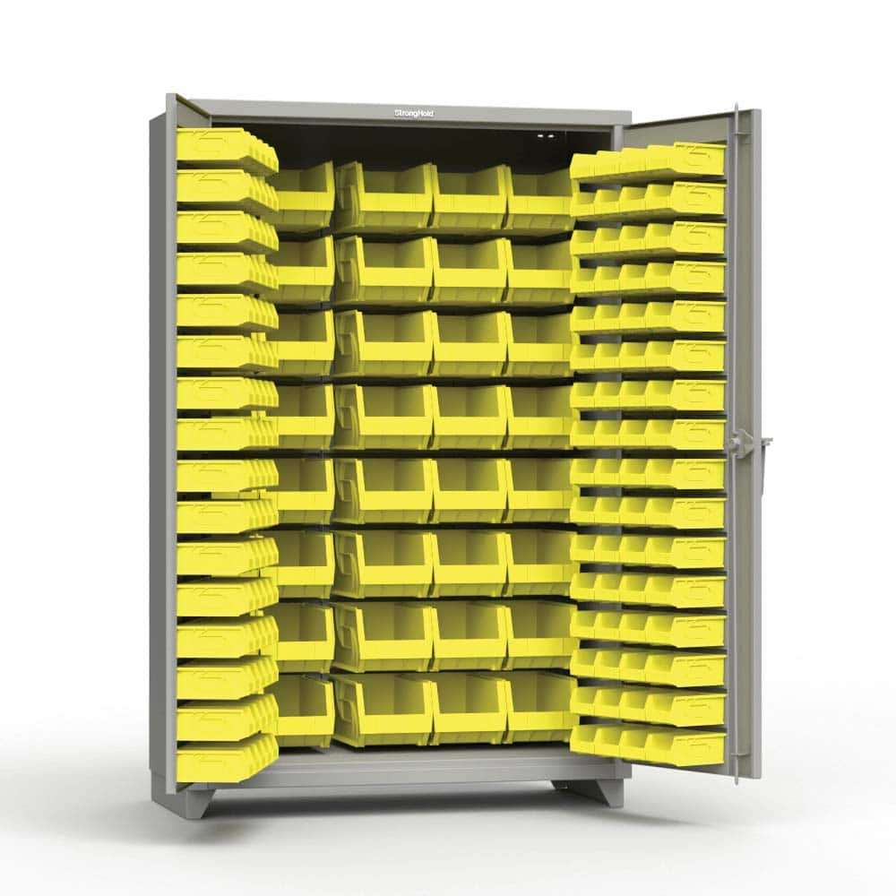 Strong Hold - Small Parts Cabinets Type: Bin Width (Inch): 48 - Caliber Tooling