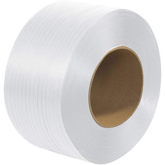 Polypropylene Strapping: 1/2″ Wide, 7,200' Long, 0.024″ Thick, Coil Case 500 lb Breaking Strength, Polypropylene