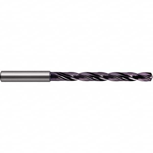 Guhring - 33/64" 140° Spiral Flute Solid Carbide Taper Length Drill Bit - Caliber Tooling