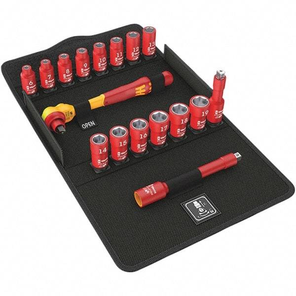 Wera - Socket Sets Measurement Type: Metric Drive Size: 3/8 - Caliber Tooling