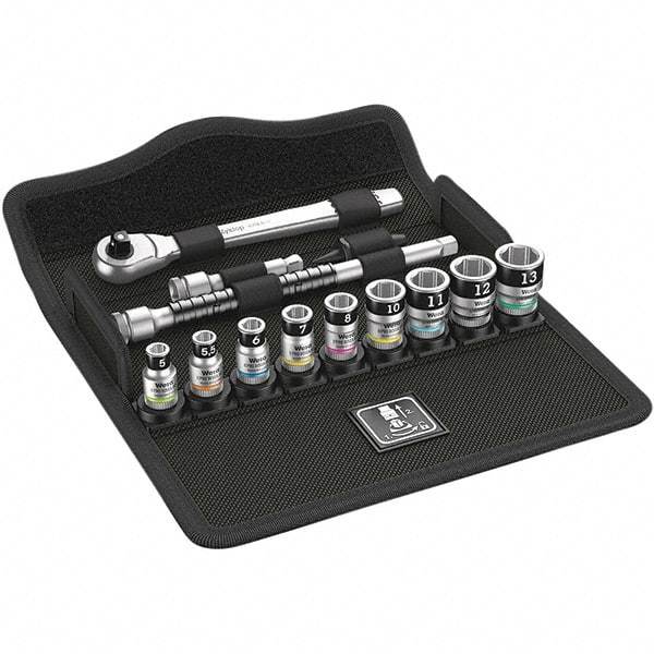 Wera - Socket Sets Measurement Type: Metric Drive Size: 1/4 - Caliber Tooling