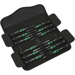 Wera - Screwdriver Sets Screwdriver Types Included: Phillips; Slotted; Microstix; TorxPlus; Torx Number of Pieces: 12 - Caliber Tooling