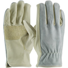 ‎122-169/XXL Gloves /Liners - Anti-Vibration Leather Driver's Style - Top Grain Palm - Split Back