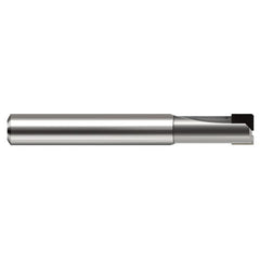 Diamond End Mills for Non-Ferrous Materials - PCD Diamond - 0.0930″ (3/32″) Cutter Diameter × 0.0100″ Radius × 0.1870″ (3/16″) Length of Cut PCD Corner Radius End Mill, Flute - Exact Industrial Supply