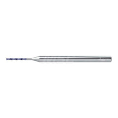 Micro Drill Bit: 0.0571″ Dia, 140 °, Solid Carbide AlCrN Finish, 2.087″ OAL, RH Cut, Straight-Cylindrical Shank, Series DB133-05-A1