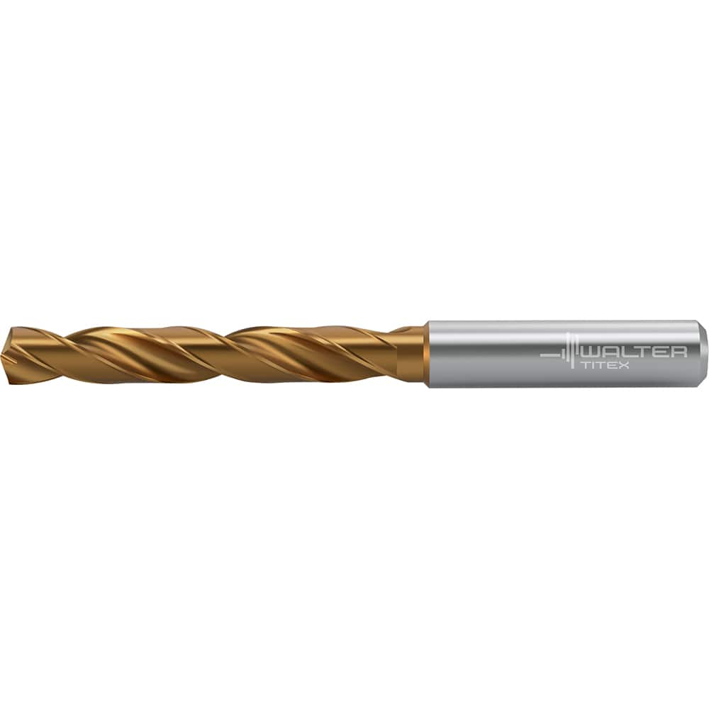 Jobber Length Drill Bit: 0.4375″ Dia, 140 °, Solid Carbide TiSiAlCrN, AlTiN Finish, 4.646″ OAL, Right Hand Cut, Straight-Cylindrical Shank, Series DC160-05-A0