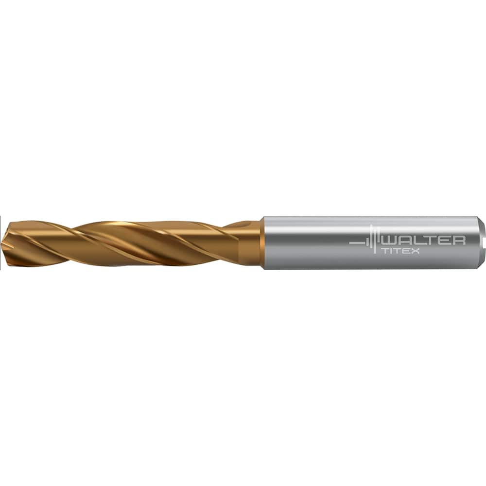 Screw Machine Length Drill Bit: 0.1406″ Dia, 140 °, Solid Carbide Coated, Right Hand Cut, Straight-Cylindrical Shank, Series DC160-03-A1