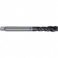 Spiral Flute Tap: BSP, 3 Flute, Semi-Bottoming, X Class of Fit, TiAlN Finish Right Hand Flute, Right Hand Thread, Series 0395