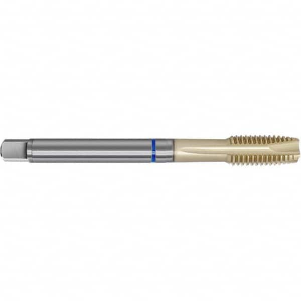 Spiral Point Tap: M10 x 1, Metric Fine, 3 Flutes, Plug, 6HX, Powdered Metal High Speed Steel, Sirius Finish 90 mm OAL, Right Hand, D4/D5 Series 4647