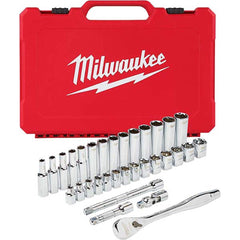 Milwaukee Tool - Socket Sets Measurement Type: Metric Drive Size: 3/8 - Caliber Tooling