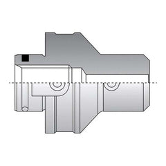 Allied Machine and Engineering - 50mm Diam Radial Clamp Cylindrical Shank Adapter Modular Reamer Body - Caliber Tooling