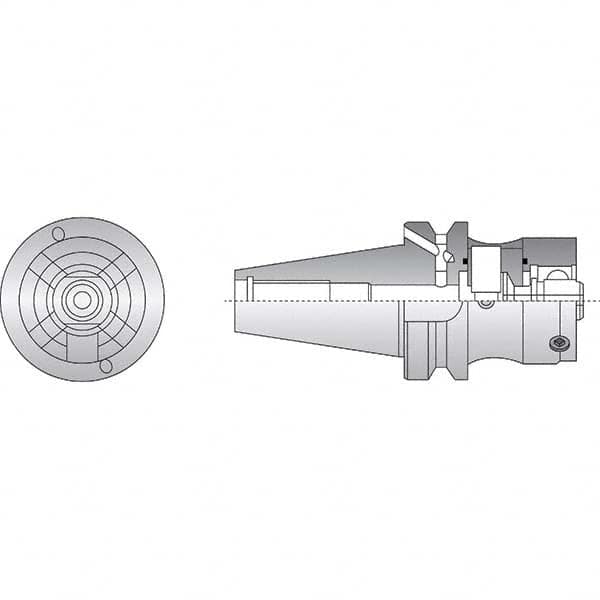 Allied Machine and Engineering - 63mm Diam Radial Clamp BT40 Shank Modular Reamer Body - Caliber Tooling