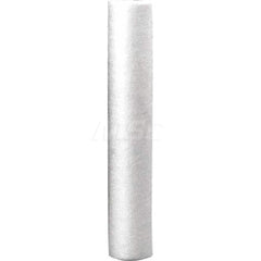 Plumbing Cartridge Filter: 2-1/2″ OD, 10″ Long, 10 micron, Tightly Spun Cotton Reduces Sediment