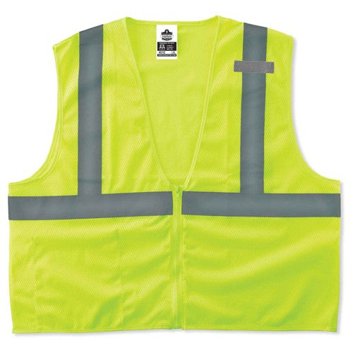 8210Z S/M Lime Econ Mesh Vest Type R Class 2 - Caliber Tooling