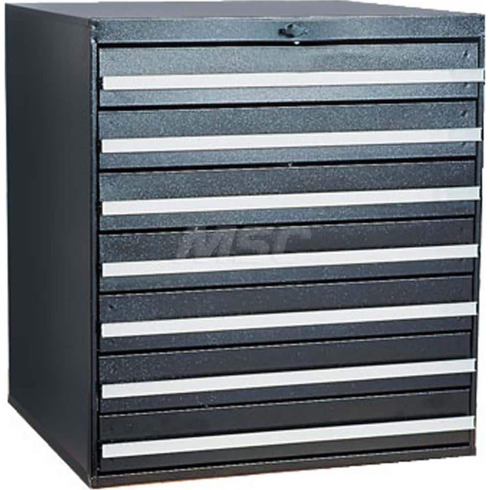 Platt & LaBonia - Small Parts Cabinets; Type: Modular Drawer Cabinet ; Number of Drawers: 7.000 ; Width (Inch): 23-1/2 ; Depth (Inch): 22 ; Height (Inch): 26 ; Frame Material: Steel - Exact Industrial Supply