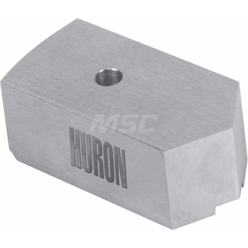 Huron Machine Products - Hard Lathe Chuck Jaws; Jaw Type: Quick-Jaw Change ; Jaw Interface Type: 1.5mm x 60 Serrated ; Maximum Compatible Chuck Diameter (Inch): 15 ; Material: Aluminum ; Overall Width/Diameter (Inch): 2-1/2 ; Overall Length (Inch): 5.00 - Exact Industrial Supply