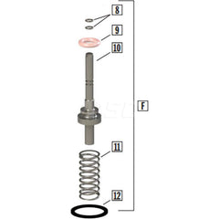 SANI-LAV - Spray Nozzle Parts & Accessories; Type: Barrel Cartridge Replacement Kit ; For Use With: Models N3; N3W Nozzles ; Material: Brass/Stainless Steel - Exact Industrial Supply