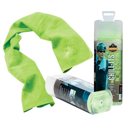 Chill-Its Cooling Towel Hi Viz Lime - Caliber Tooling