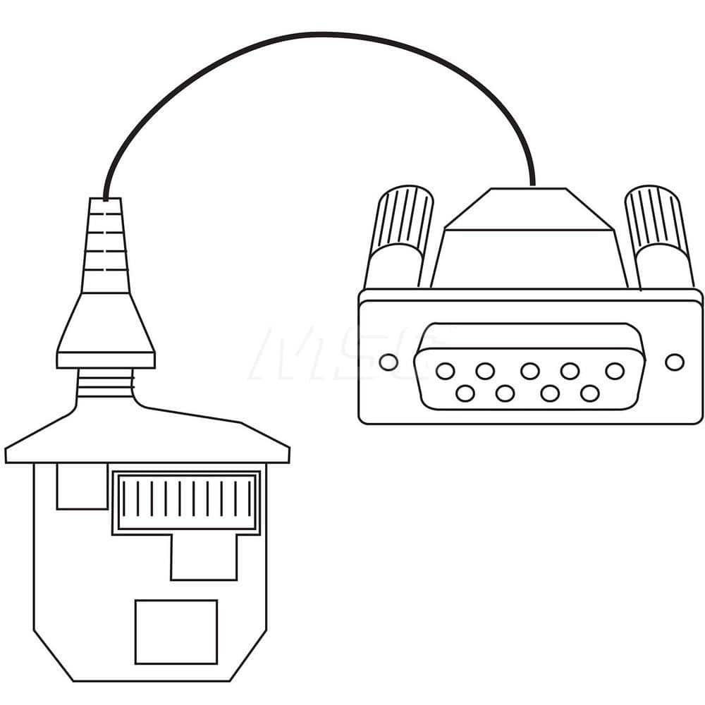 Mahr - Drop Indicator Accessories; Accessory Type: RS232 Data Output Cable ; For Use With: MarCal 31 EW; MarTest 800 EW; 800 EWL Digital Test Indicator ; Calibrated: No ; Traceability Certification Included: No ; Size (Meters): 2.00 - Exact Industrial Supply