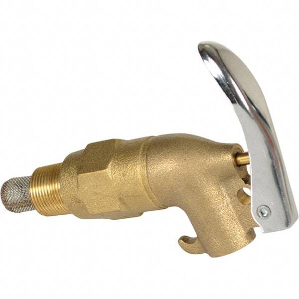 Vestil - 3/4" NPT Brass Adjustable Drum Faucet - 4" Long Extension - Caliber Tooling