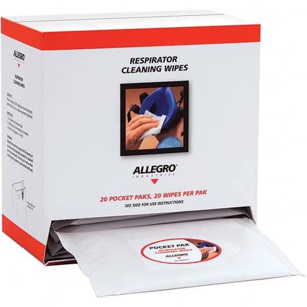 Allegro - 20 20-Pack Pieces Facepiece Cleaning Alcohol Wipes - Caliber Tooling