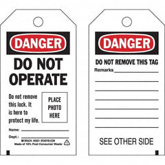 Brady - Safety & Facility Tags Message Type: Lockout Tag Header: DANGER - Caliber Tooling