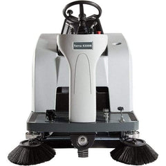 Advance - 46" Cleaning Width, Battery Powered Walk Behind & Sweeper - 0.8 hp, 420 RPM, Series Terra 4300B - Caliber Tooling