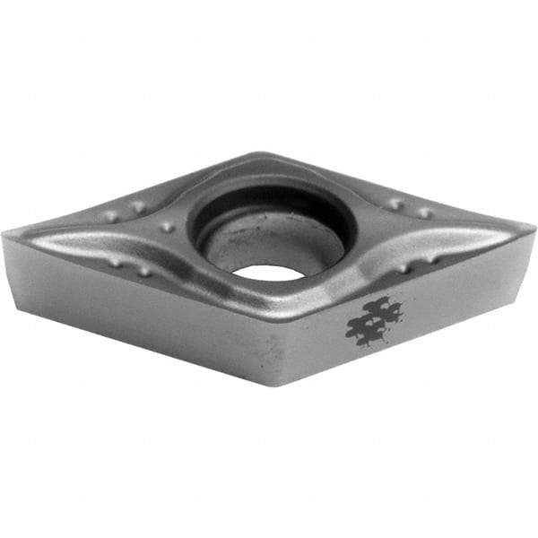 Sumitomo - DCGT21.50 MESI Grade AC5015S Carbide Turning Insert - TiAlSiN Finish, 55° Diamond, 1/4" Inscr Circle, 3/32" Thick, 0.0039" Corner Radius - Caliber Tooling