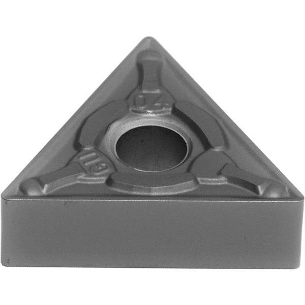 Sumitomo - TNMG332 EGU Grade AC5015S Carbide Turning Insert - TiAlSiN Finish, 60° Triangle, 3/8" Inscr Circle, 3/16" Thick, 0.0313" Corner Radius - Caliber Tooling