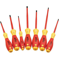 Wiha - Screwdriver Sets Screwdriver Types Included: Insulated Slotted; Phillips Number of Pieces: 7 - Caliber Tooling