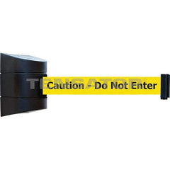 Tensator - 7-1/4" High x 4-3/4" Long x 4-3/4" Wide Magnetic Wall Mount Barrier - Black Powdercoat Finish, Black, Use with Wall Mount - Caliber Tooling