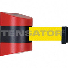 Tensator - 7-1/4" High x 4-3/4" Long x 4-3/4" Wide Magnetic Wall Mount Barrier - Red Powdercoat Finish, Black/Red, Use with Wall Mount - Caliber Tooling