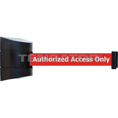 Tensator - 7-1/4" High x 4-3/4" Long x 4-3/4" Wide Magnetic Wall Mount Barrier - Black Powdercoat Finish, Black, Use with Wall Mount - Caliber Tooling