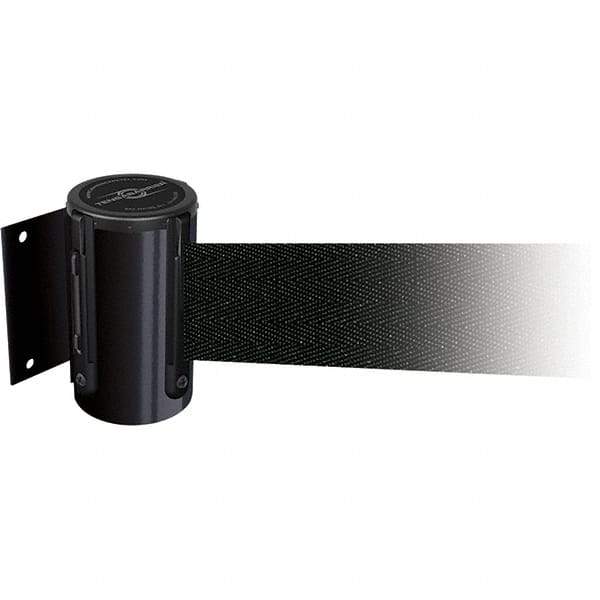 Tensator - 4.74" High x 3-57/64" Long x 3-57/64" Wide Magnetic Wall Mount Barrier - Metal, Black Powdercoat Finish, Black, Use with Wall Mount - Caliber Tooling